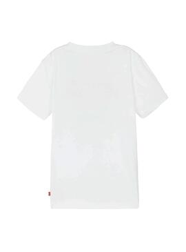 T-Shirt Levis Batwing Spray Blanc pour Garçon