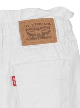 Jeans Levis High High Loose Paperbag Blanc