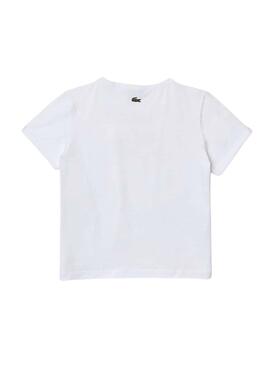 T-Shirt Lacoste Logo Colorido Blanc Fille