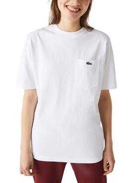 T-Shirt Lacoste Live TH2748 Blanc Homme et Femme