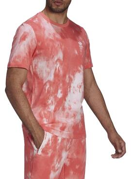 T-Shirt Adidas Essential Tie Dye Rose pour Homme