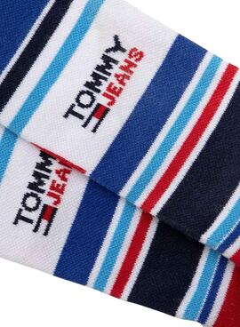 Chaussettes Tommy Hilfiger Rayures Multicolor Unisexe