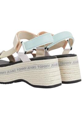Sandales Tommy Jeans Wedge Oxygen Multicolor