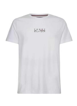 T-Shirt Tommy Hilfiger Square Logo Blanc Homme
