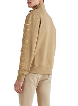 Sweat Tommy Hilfiger Icon Square Camel Homme