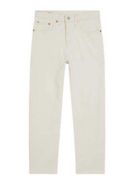 Jeans Levis 501 Crop Blanc pour Femme