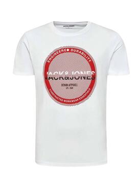 T-Shirt Jack et Jones Brac Blanc Homme