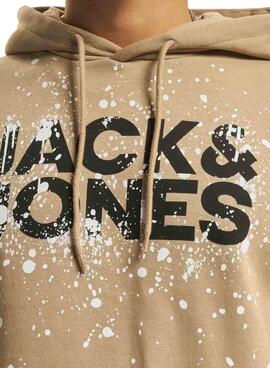 Sweat Jack et Jones New Splash Camel Homme
