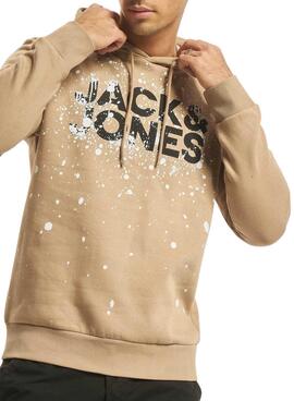 Sweat Jack et Jones New Splash Camel Homme