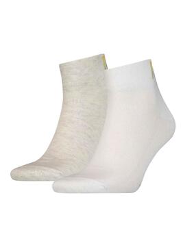 Chaussettes Levis Blancs Logo Dégradé Unisexe