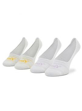 Pack 2 Chaussettes Levis Logo Unisexe Invisible