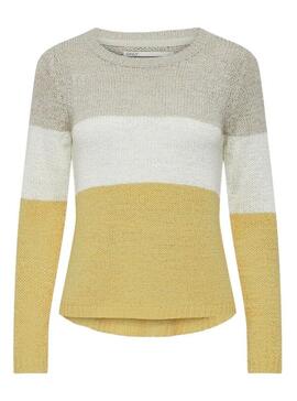 Pull Only Geena L/S Block Multicolor pour Femme