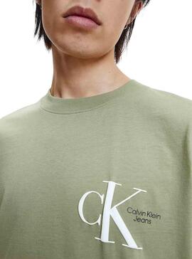 T-Shirt Calvin Klein Dynamic  Vert Homme