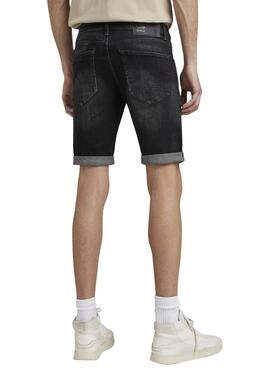 Bermuda Denim G-Star 3301 Slim Noire pour Homme