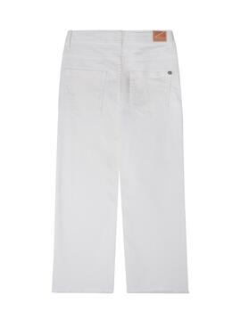 Pantalon Pepe Jeans Grace Culotte Blanc pour Fille