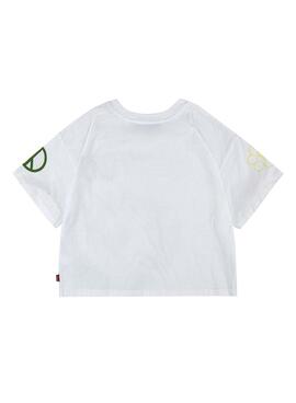 T-Shirt Levis Patches Tie Dye Blanc pour Fille