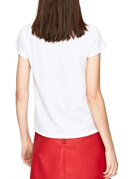 T-Shirt Jeans Pepe Alissa Blanc Femme