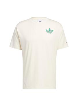 T-Shirt Adidas Trefoil Leaves Blanc pour Homme