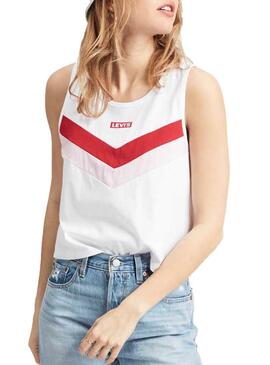 T-Shirt Levis Florence Tank Blanc Femme
