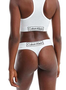 String Calvin Klein Blanc pour Femme