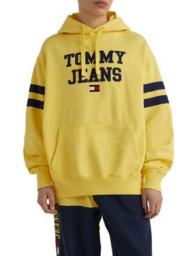 Sweat Tommy Jeans ABO POP Jaune pour Homme