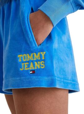 Short Tommy Jeans ABO POP Bleu pour Femme
