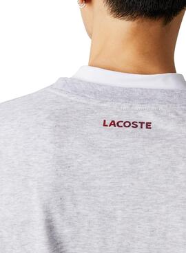 T-Shirt Lacoste Novak Djokovic Gris pour Homme