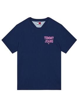 T-Shirt Tommy Jeans POP DROP Marina pour Femme