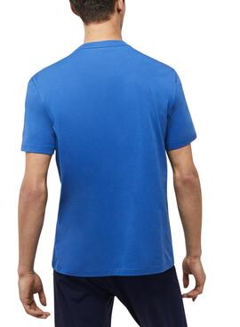 T-Shirt Salon Lacoste Bleu Homme