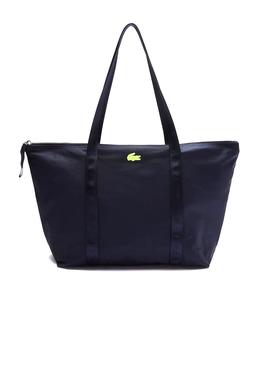 Sac À Main Lacoste Jeanne Shopper Bleu Marine pour Femme