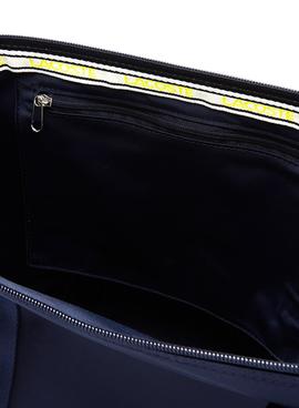 Sac À Main Lacoste Jeanne Shopper Bleu Marine pour Femme