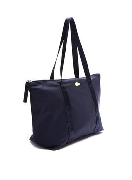 Sac À Main Lacoste Jeanne Shopper Bleu Marine pour Femme