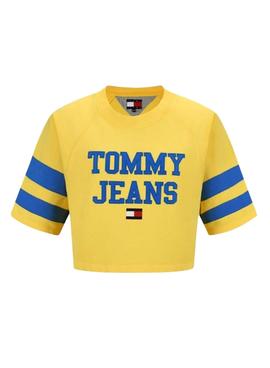 Sweat Tommy Jeans POP DROP Jaune pour Femme