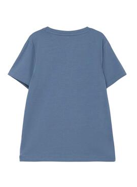 T-Shirt Name It Among Us Gris Bleu pour Garçon