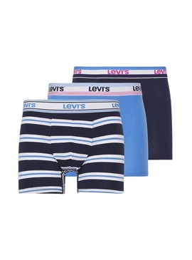 Box Gift 3 Boxer Levis Bleu pour Homme