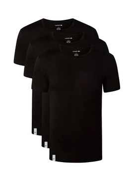 T-Shirts Lacoste 3 Pack Noire pour Homme