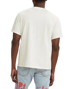 T-Shirt Levis The Essential Blanc pour Homme