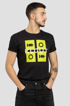 T-Shirt Klout Puzzle Néon Noire