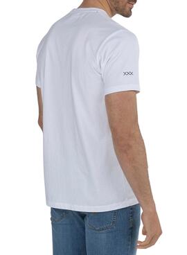 T-Shirt El Pulpo Basic Logo Blanc pour Homme