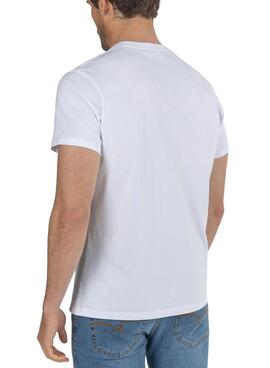 T-Shirt El Pulpo Hawaiian Blanc pour Homme