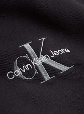 Sweat Calvin Klein Logotipo Noire pour Homme