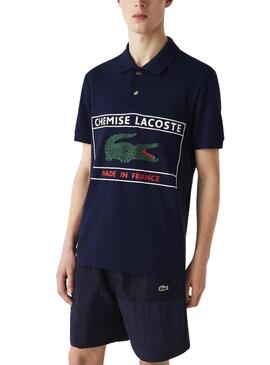 Polo Lacoste Made In France Bleu Marine pour Homme