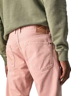 Pantalon Pepe Jeans Callen Crop Rosa Homme