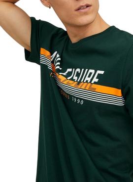 T-Shirt Jack & Jones Iron Vert pour Homme