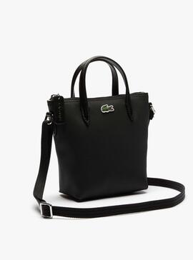 Sac à main Lacoste Petit Piqué Noire pour Femme