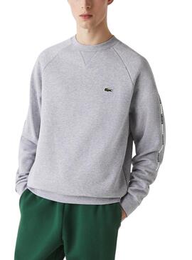 Sweat Lacoste SH1213 Gris pour Homme