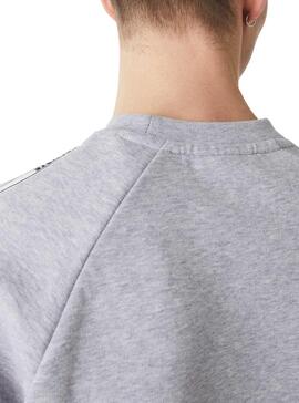 Sweat Lacoste SH1213 Gris pour Homme
