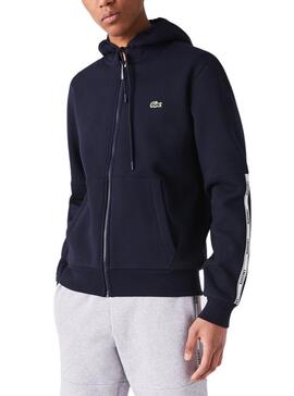 Veste Survêtement Lacoste SH1209 Bleu Marine pour Homme