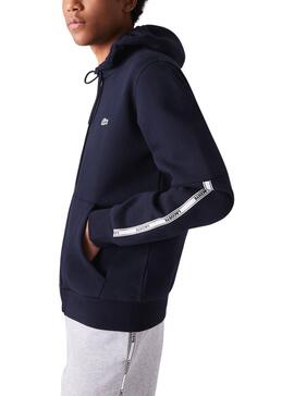 Veste Survêtement Lacoste SH1209 Bleu Marine pour Homme