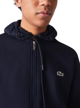 Veste Survêtement Lacoste SH1209 Bleu Marine pour Homme